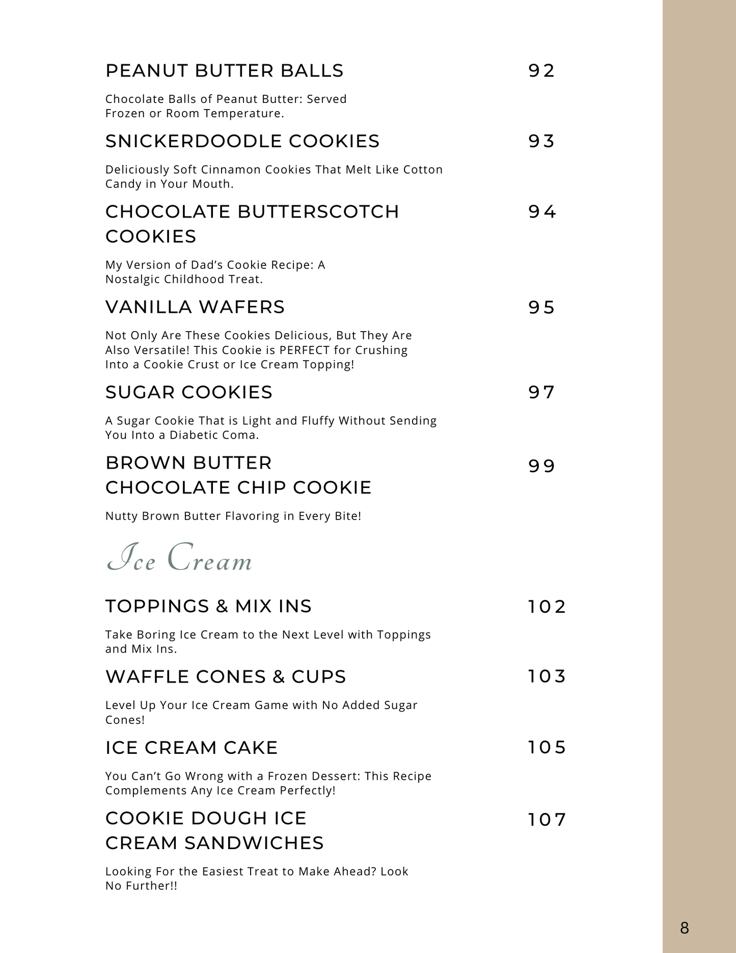 Desserts