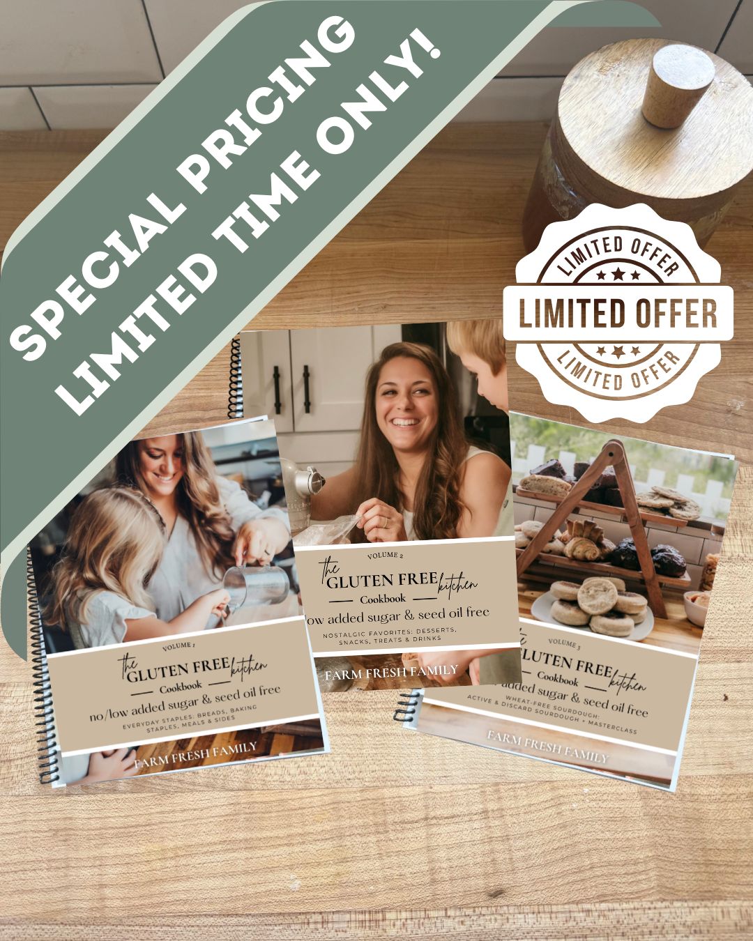 Limited Time Offer Gluten Free Kitchen Volumes 1 to 3 Bundle