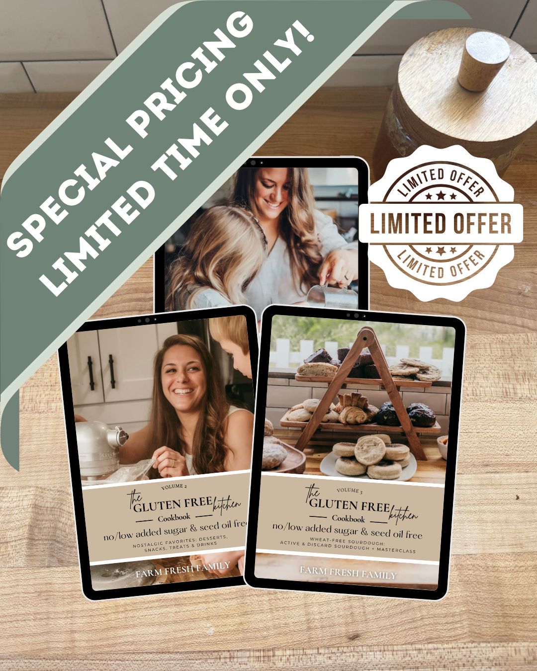 Limited Time Offer Gluten Free Kitchen Volumes 1 to 3 Bundle