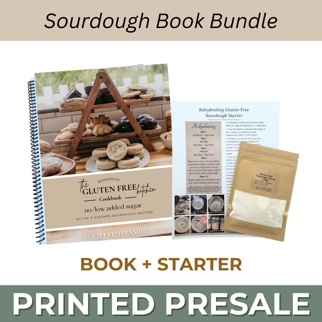 PRESALE: Ultimate Sourdough Kit Gluten-Free Sourdough Starter + Sourdough Book