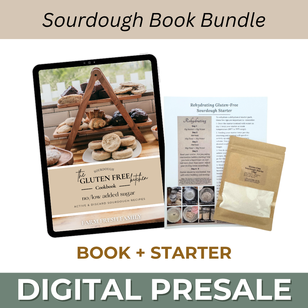 PRESALE: Ultimate Sourdough Kit Gluten-Free Sourdough Starter + Sourdough Book