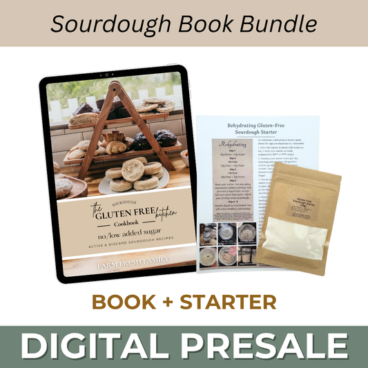 PRESALE: Ultimate Sourdough Kit Gluten-Free Sourdough Starter + Sourdough Book