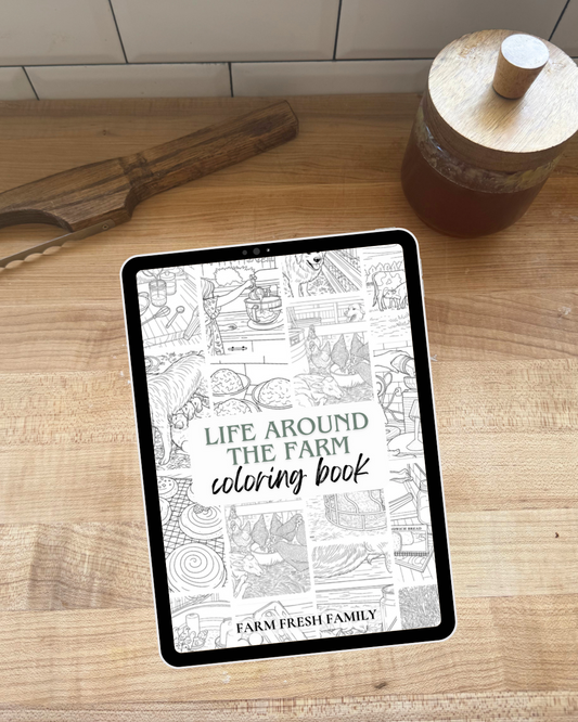 Life Around the Farm Coloring Book