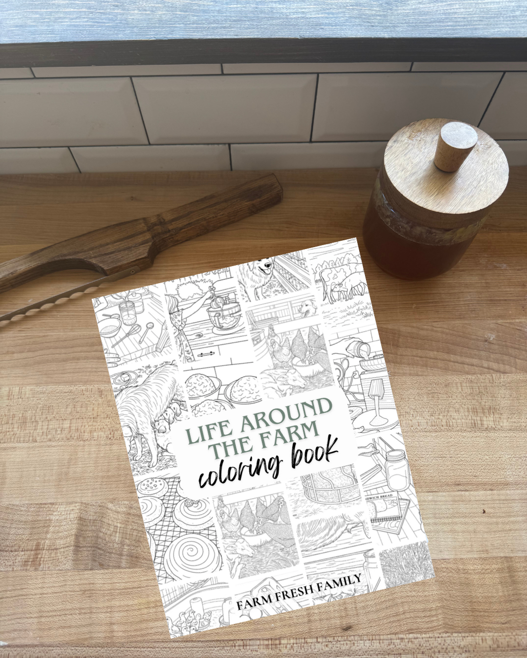 Life Around the Farm Coloring Book