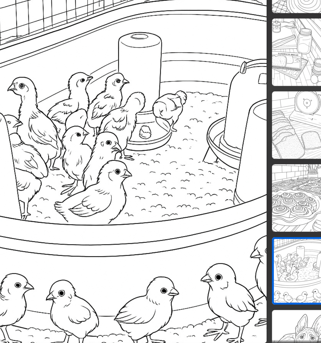 Life Around the Farm Coloring Book